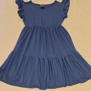 Olivia Rae Blue Ruffled Mini Dress